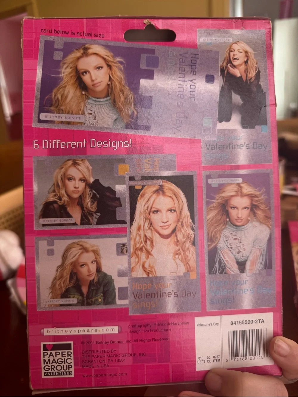 💖 RARE 2001 y2k Britney Spears Foil Valentines 💖
